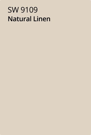 Sherwin Williams Natural Linen SW 9109 paint swatch